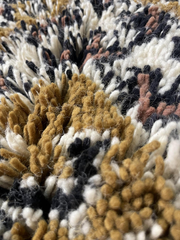 Handmade Moroccan Berber Wool Shag Rug 3' x 5'
