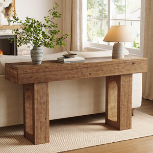 63-Inch Solid Wood Console Table
