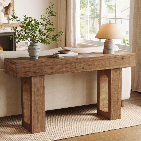 63-Inch Solid Wood Console Table