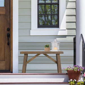 Solid Wood Farmhouse Entryway Bench