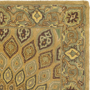 Hand-Tufted Wool Area Rug 4' x 6' – Traditional Oriental Medallion