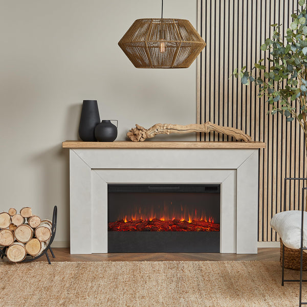 68" Landscape Electric Fireplace with Mantel