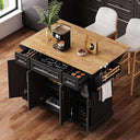 Kitchen Island with Storage & Drop Leaf