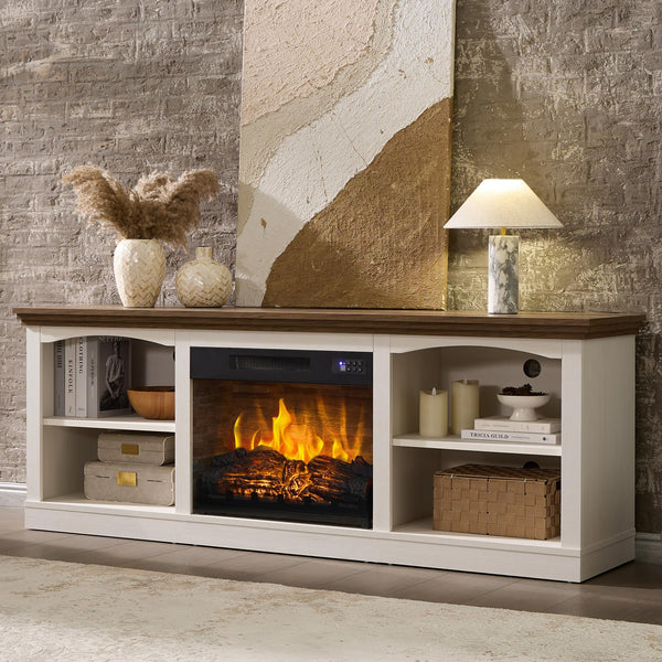 70" Fireplace TV Stand with Electric Fireplace
