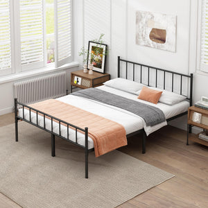 Metal Platform Bed Frame with Storage – No Box Spring Needed