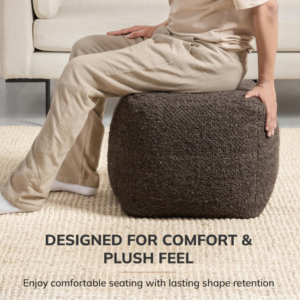 Square Pouf Ottoman Foot Rest