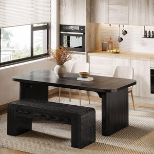 Farmhouse Entry Bench – 47" Indoor Wooden Bench