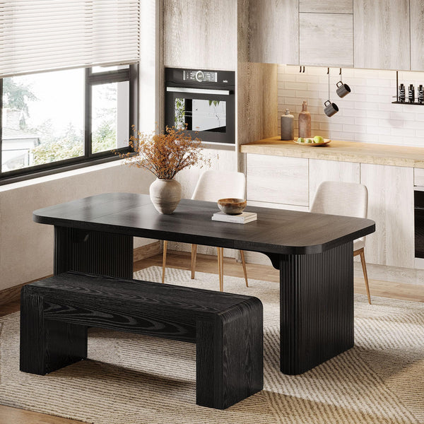Farmhouse Entry Bench – 47" Indoor Wooden Bench