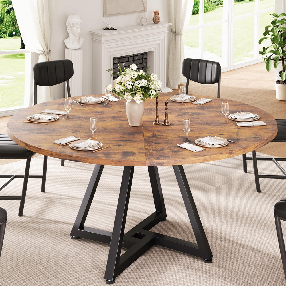 51" Round Dining Table for 6-8