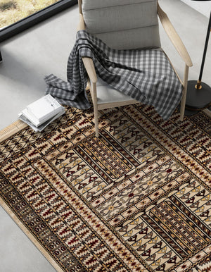 Bokhara Area Rug 3x5 – Polypropylene Medium Pile