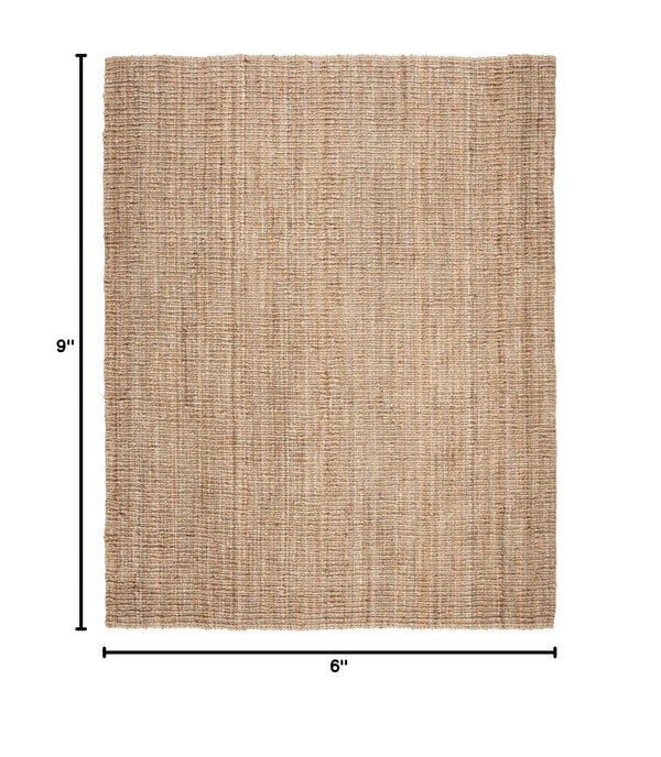Natural Fiber Jute Area Rug 6x9 – Farmhouse Style