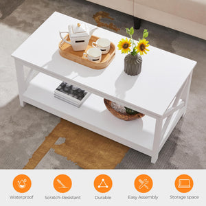 3-Piece Living Room Table Set – Coffee Table & 2 End Tables