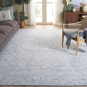 9x12 Hand-Tufted Wool Area Rug – Modern Floral