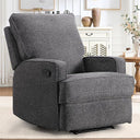 Manual Recliner Chair with Overstuffed Cushion
