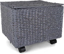 Seagrass Rolling File Cabinet with Wheels