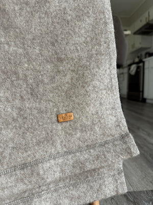 100% Pure Yak Down Throw Blanket – Natural Dark Brown