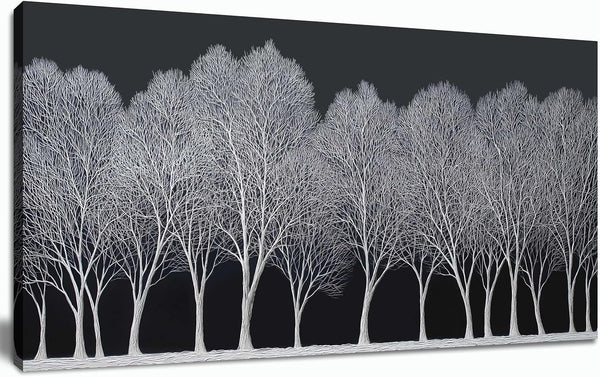 Tree of Life Canvas Wall Art – Colorful Butterfly Landscape, Multiple Sizes