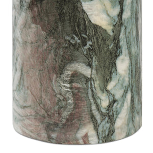 Round Faux Marble End Table – Reinforced Resin Side Table