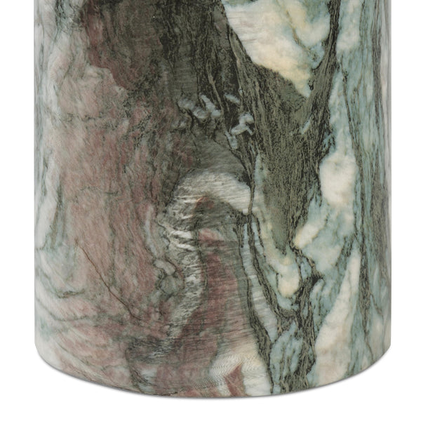 Round Faux Marble End Table – Reinforced Resin Side Table