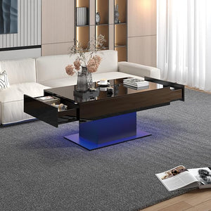 LED Coffee Table with 16-Color Lights