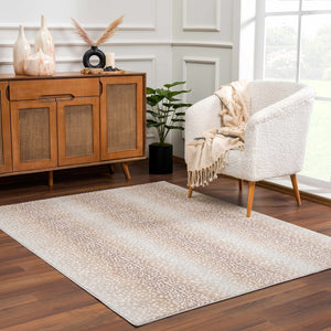 Animal Print Area Rug – Ombre Leopard Cheetah Pattern