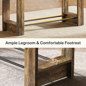 63-Inch Farmhouse Counter Height Dining Table