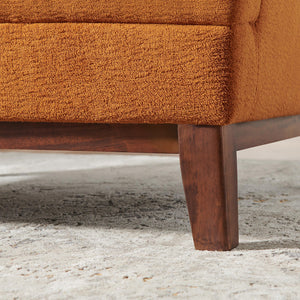 Oversized Accent Chair – Terry Fabric, Mid-Century Modern Reading Chair