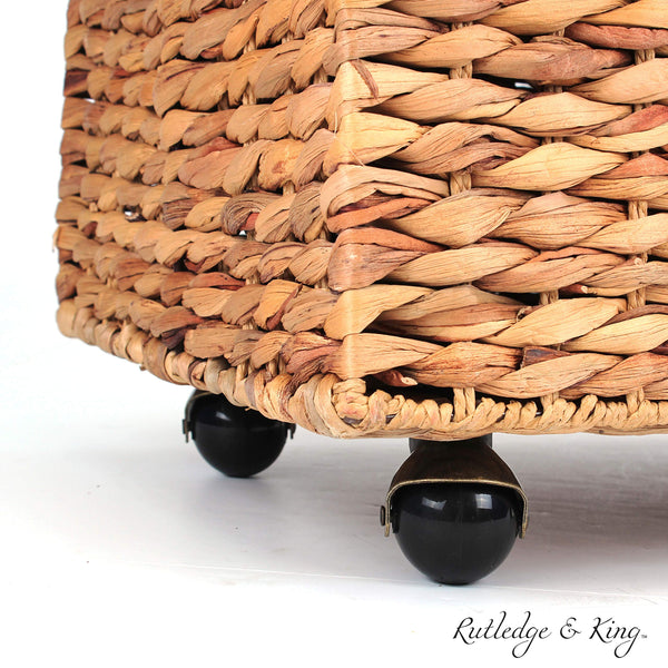 Seagrass Rolling File Cabinet with Wheels