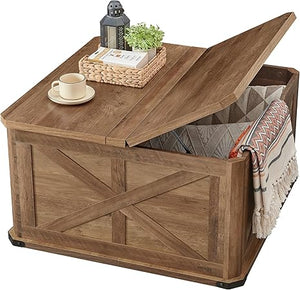 Square Lift-Top Coffee Table with Hidden Storage