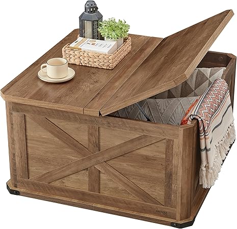 Square Lift-Top Coffee Table with Hidden Storage