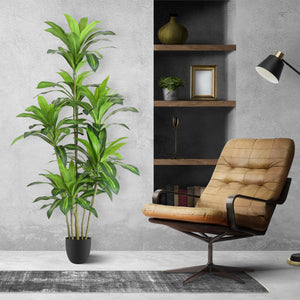 Tall Artificial Dracaena Tree – Indoor Fake Plant Decor