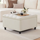 Square Storage Ottoman Coffee Table