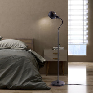 Adjustable Gooseneck Floor Lamp with Rotatable Shade
