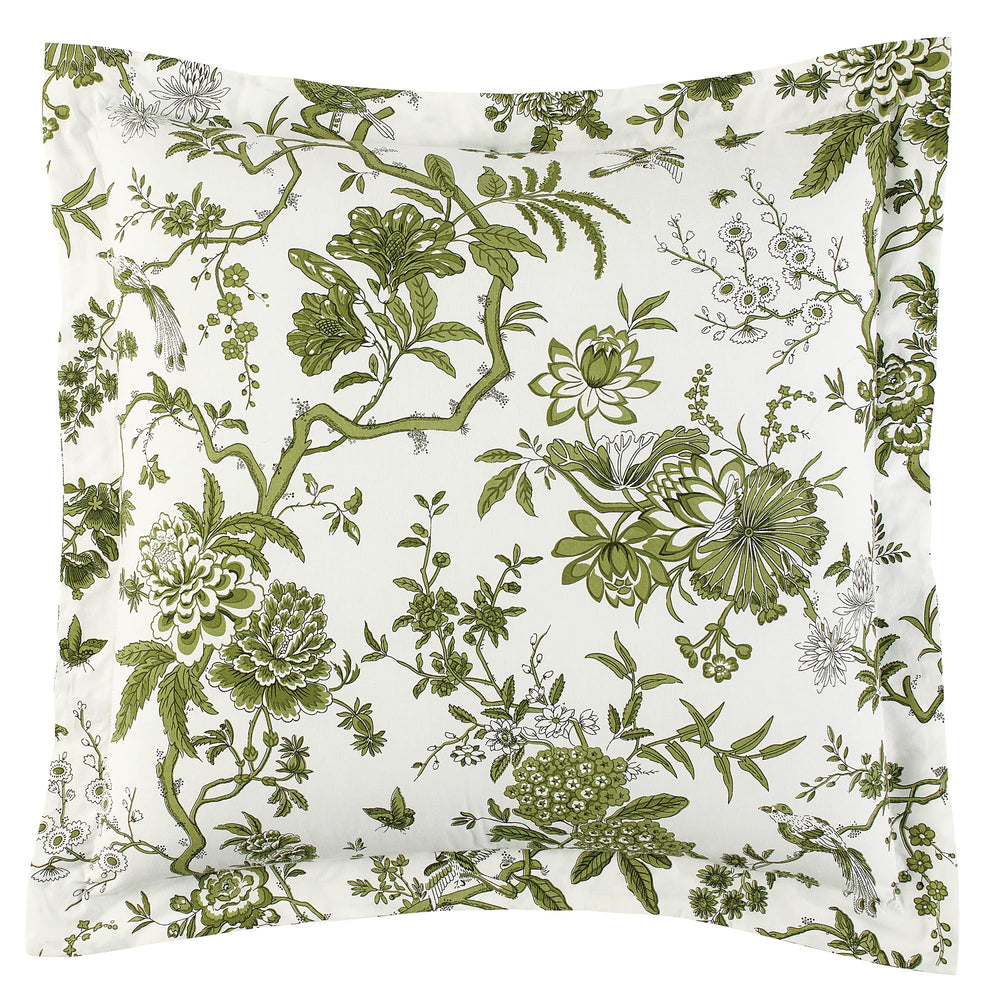 Jardin Toile Cotton Percale Pillow Sham