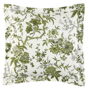 Jardin Toile Cotton Percale Pillow Sham