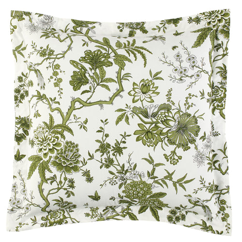 Jardin Toile Cotton Percale Pillow Sham