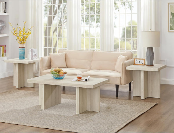3-Piece Coffee Table Set with Two End Tables