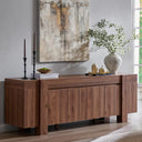 70" Farmhouse TV Stand with Storage Cabinet