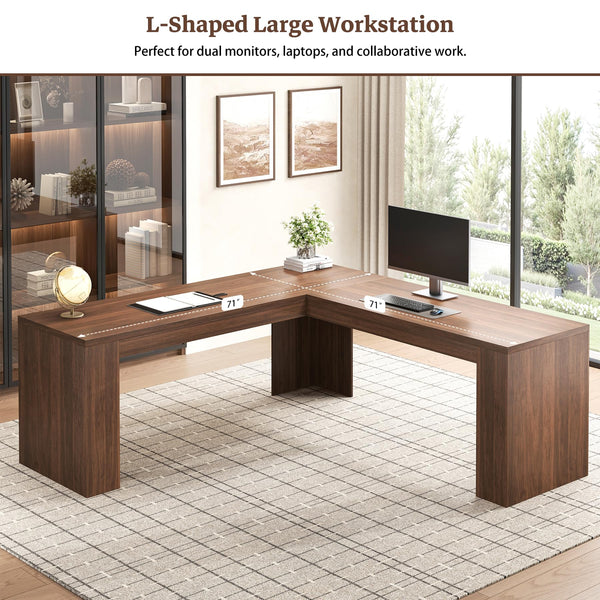 L-Shaped Corner Desk 71"