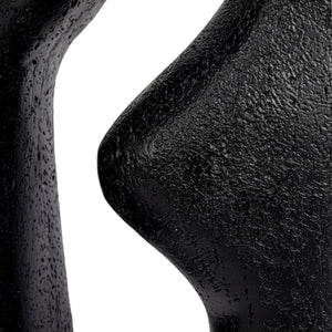 Abstract Sculptural Resin Table Lamp with White Drum Shade