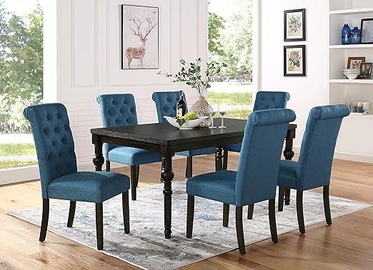 Traditional Counter Height Dining Set – Table & 6 Chairs
