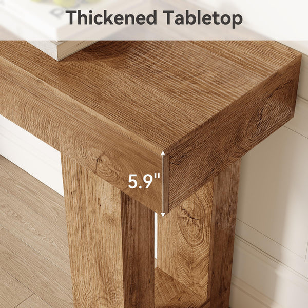 63-Inch Console Table for Entryway, Sofa Table, Hallway & Living Room