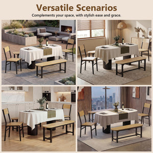 Dining Chairs and Benches Set of 4
