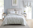 Queen Comforter Set – Cotton Reversible Bedding with Shams & Throw Pillows