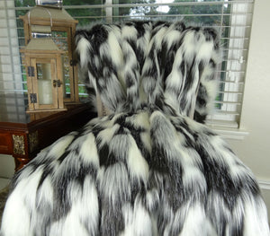 Faux Fur Throw Blanket 60x72 – Fluffy, Modern Sofa & Bed Throw