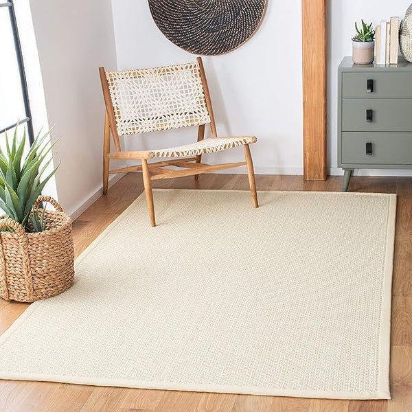 Palm Beach Sisal & Wool Area Rug – Ivory