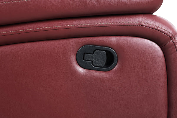 Reclining Sofa with Wall-Hugger Design & Padded Armrests