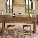 63-Inch Farmhouse Counter Height Bar Table