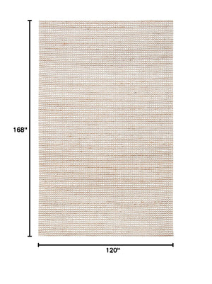Hand-Tufted Jute & Wool Area Rug – 10' x 14' Rectangular