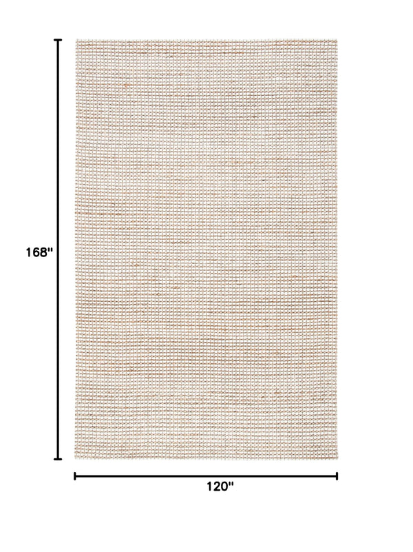 Hand-Tufted Jute & Wool Area Rug – 10' x 14' Rectangular